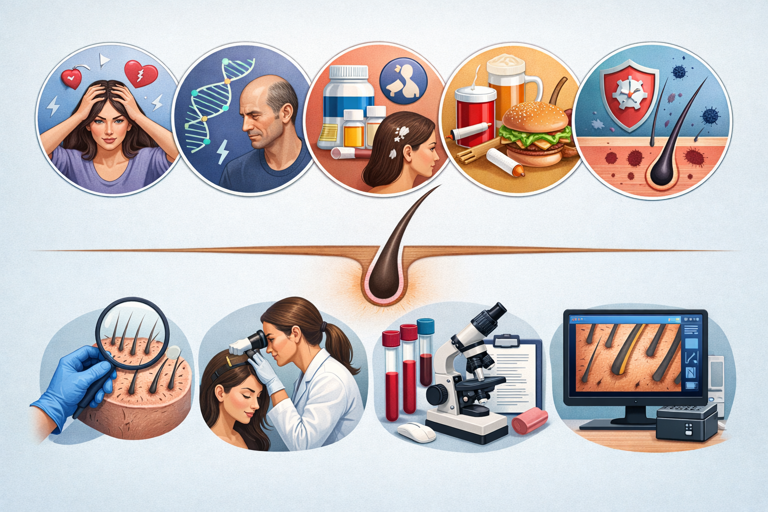 Causes of Hair Loss and How to Diagnose It