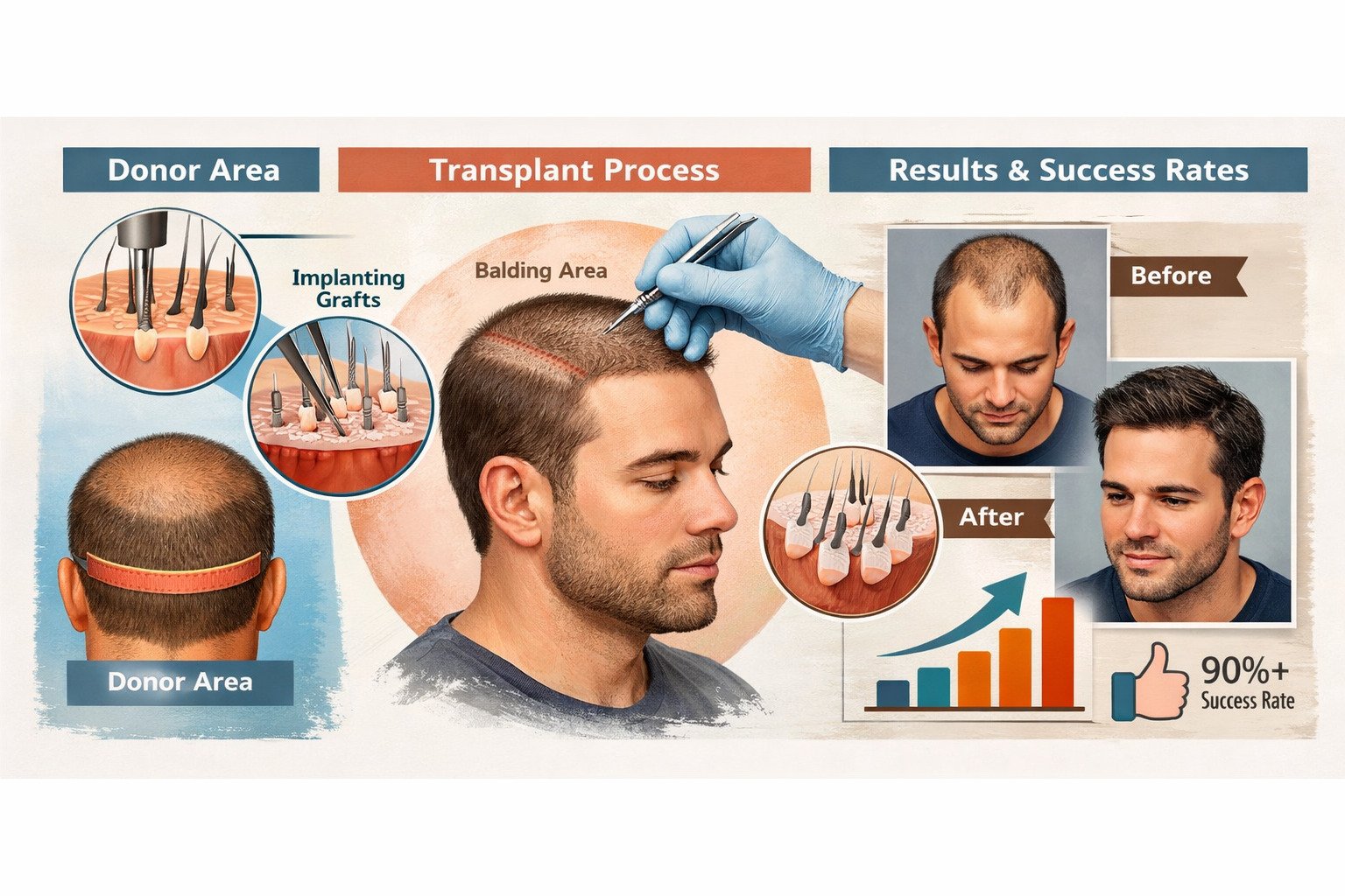 Hair Transplant: How Does It Work, Success Rates