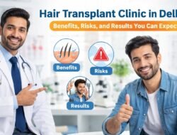 Hair Transplant Clinic in Delhi: Benefits, Risks, and Results You Can Expect