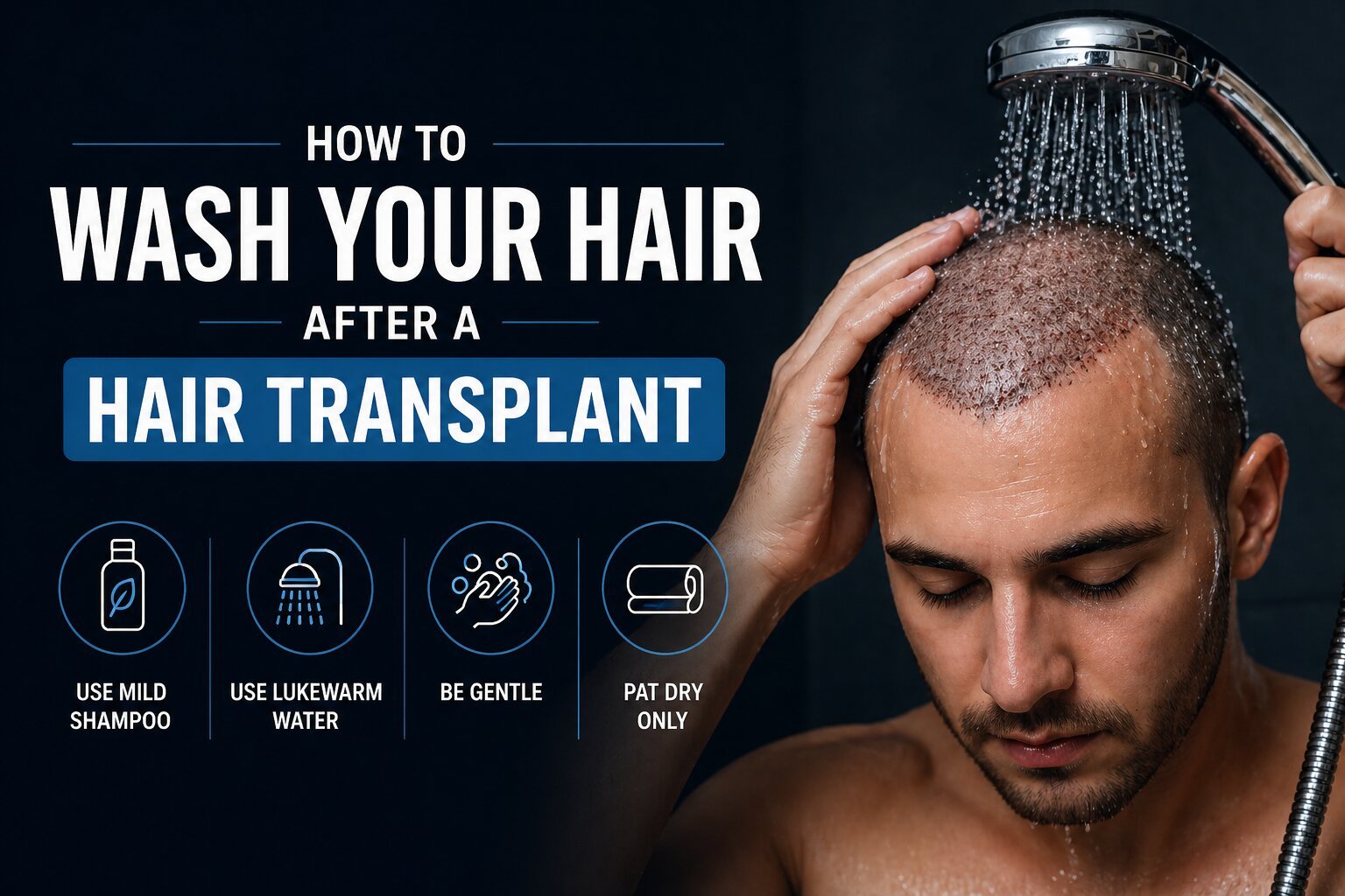 How to Wash Your Hair After a Hair Transplant