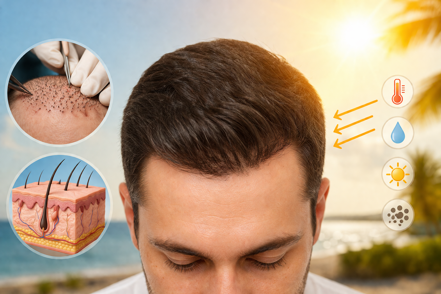 How Does Hot Weather Affect Hair Transplants?